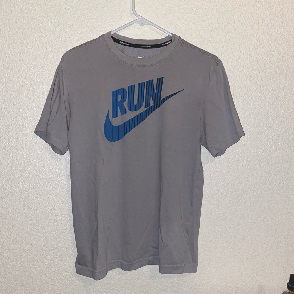 Grey Nike dry-fit shirt